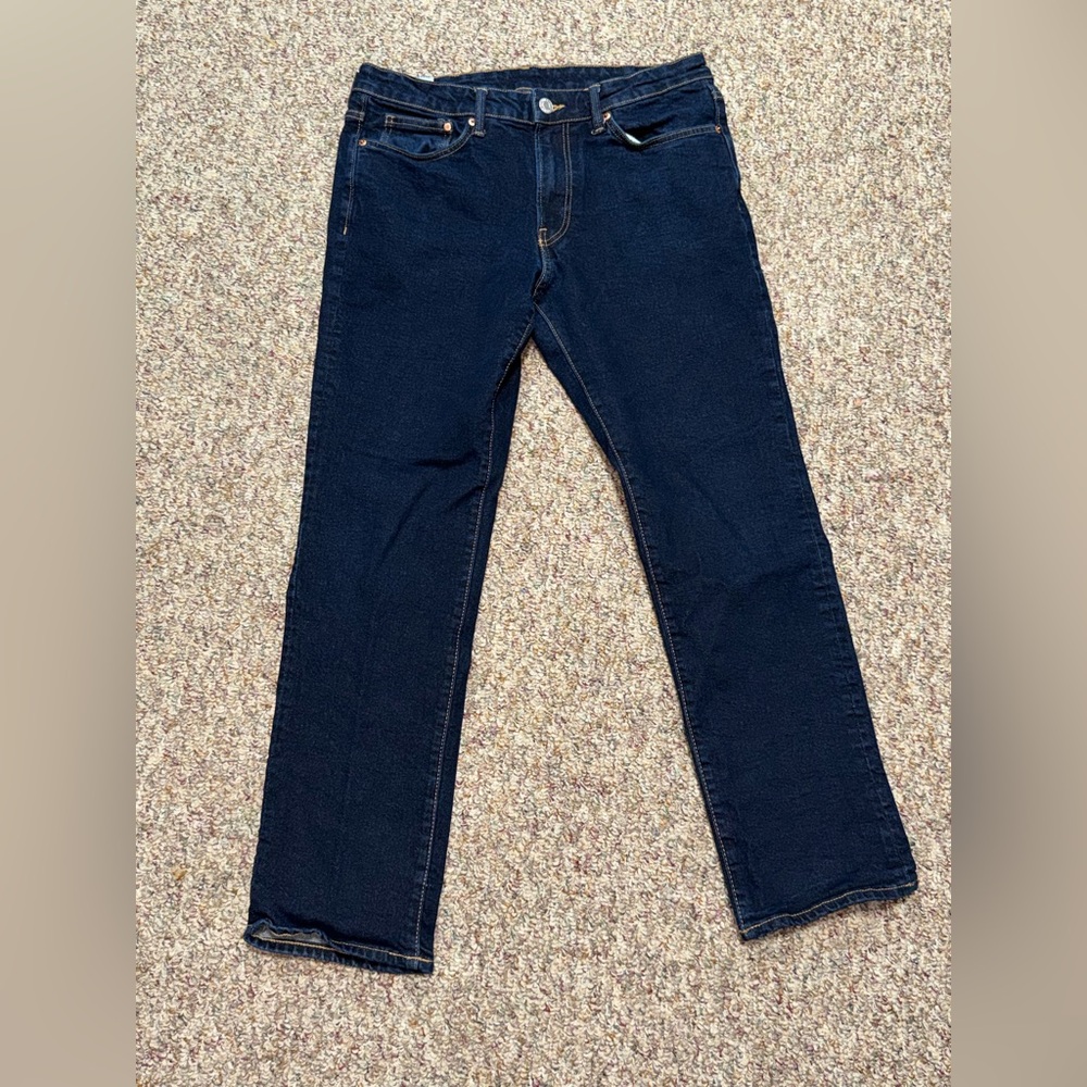 H&M Men's Dark Blue Jeans straight regular fit 32x32 mens‎ size 32